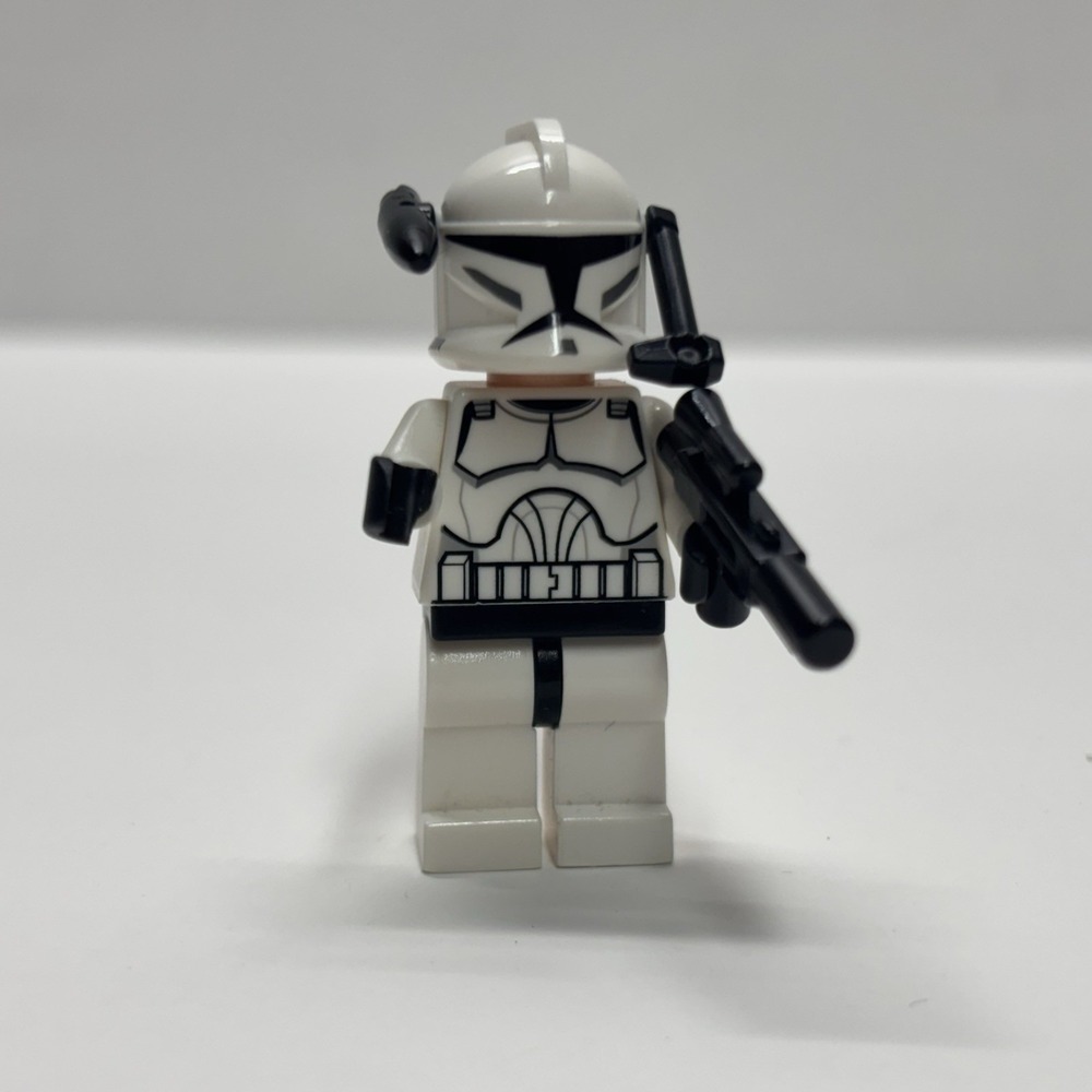 Lego Star Wars The Clone Wars Phase 1 Clone Trooper Minifigure With Blaster
